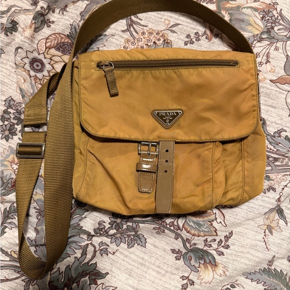 Prada Handbags - Prada Brown Messenger Bag